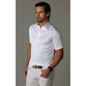 Collar & Co. NWOT White The Original Dress Collar Polo Short Sleeve Office S